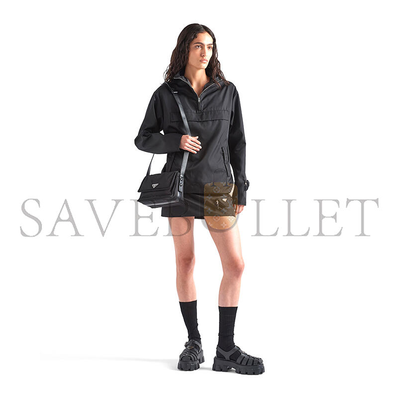 PRADA TRAVELLER RE-NYLON SMALL QUILTED SHOULDER BAG 1BD313 (23*16*11cm)